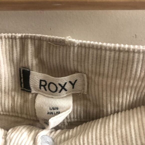 Roxy Unforgettable Button Down Front Ivory Cream Mini Skirt Size Large - Picture 5 of 7